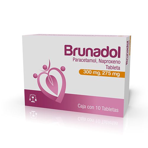 NAPROXENO SODICO PARACETAMOL 275/300 MG , BRUNADOL T 10  tab