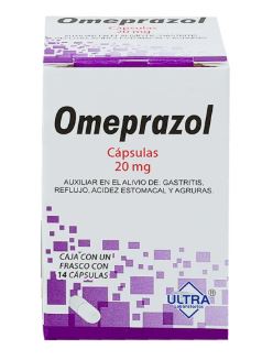 OMEPRAZOL 20MG , G.I. ULTRA 14  cap