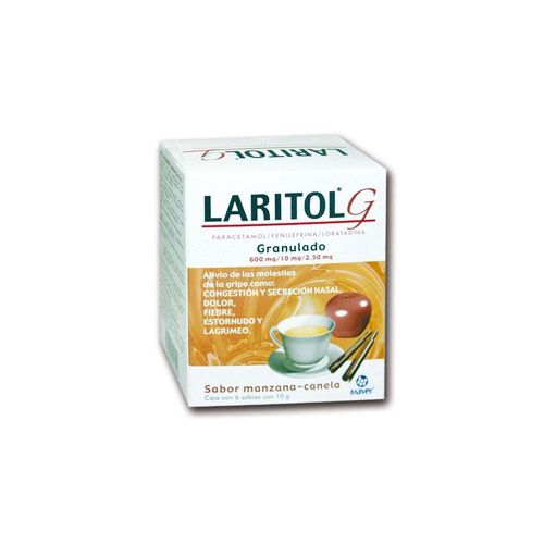 PARACETAMOL FENILEFRINA DEXTROMETORFANO , LARITOL G 6  sbrs