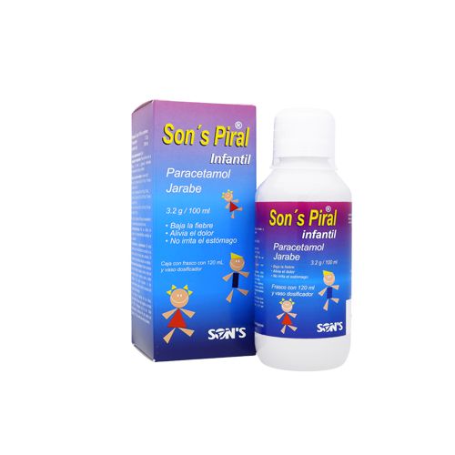 PARACETAMOL  3.2 G/100ml , SON'S PIRAL 120 ml susp