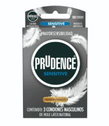 PRESERVATIVO PRUDENCE SENSITIVE, 3 pzas