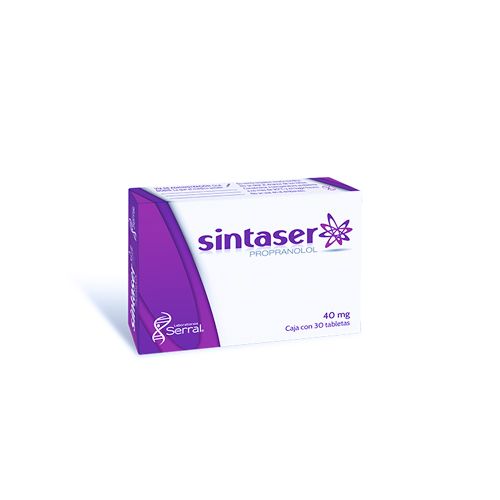 PROPANOLOL CLORHIDRATO DE 40 MG , SINTASER 30  tab