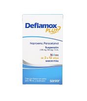 NAPROXENO/PARACETAMOL 125/100 mg, 75 ml, DEFLAMOX PLUS