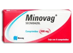 SECNIDAZOL  500 MG , MINOVAG 8  tab