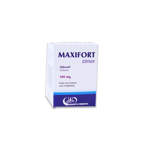 SILDENAFIL CITRATO DE 100MG , MAXIFORT  4  tab