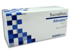 SUCRALFATO 1 g, 40 tab, ALIVOATO