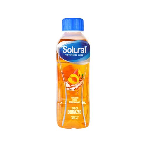 SUERO ORAL   SABOR DURAZNO, SOLURAL  500 ml sol