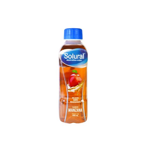 SUERO ORAL   SABOR MANZANA, SOLURAL  500 ml sol