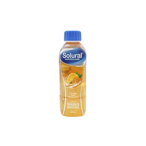 SUERO ORAL   SABOR NARANJA MANDARINA, SOLURAL                                                                         500 ml sol