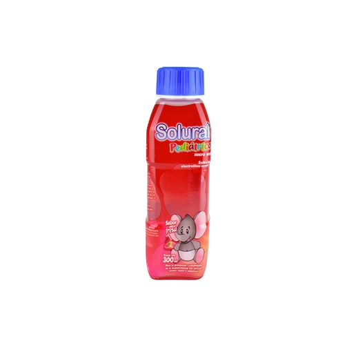 SUERO ORAL PEDIATRICO  SABOR FRESA, SOLURAL  300 ml sol