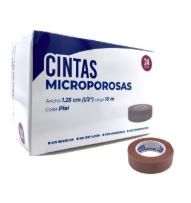 CINTA MICROPOROSA 1.25 cm x 10 m PIEL, MICROSEDA