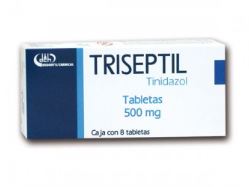 TINIDAZOL 500 mg, 8 tab, TRISEPTIL