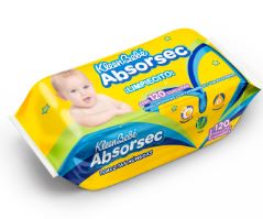 TOALLITAS HUMEDAS ABSORSEC,  70 pzas