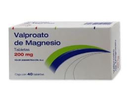 VALPROATO MAGNESIO 200mg, 40 tab, G.I. ALPHARMA