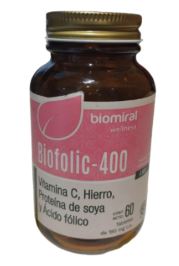 VIT C/HIERRO/PROT SOYA/ACIDO FOLICO, 60 tab, BIOFOLIC