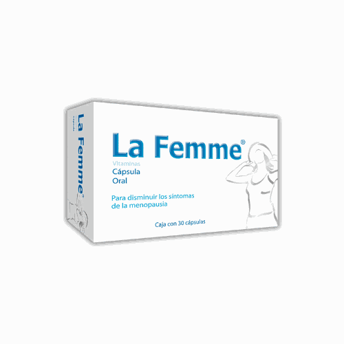 VITMINA A,  D3, C, B1, B2, B6, ACIDO FOLICO, CIMICIFUGA RACEMOSA , LA FEMME 30  cap