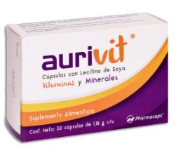 VITAMINAS Y  MINERALES 30 cap AURIVIT