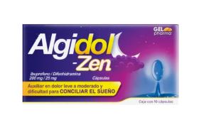 IBUPROFENO/DIFENHIDRAMINA 200/25 mg, 10 cap, ALGIDOL-ZEN