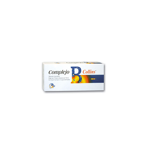 NICOTINAMIDA 75.0 mg TIAMINA 5.0 mg RIBOFLAVINA 2.0 mg PIRIDOXINA 5.0 mg PANTOTENATO DE SODIO 2.5 mg COMPLEJO B COLLINS