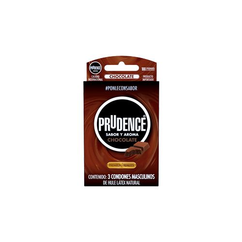 PRESERVATIVO PRUDENCE CHOCOLATE 1 caja c3 pzs