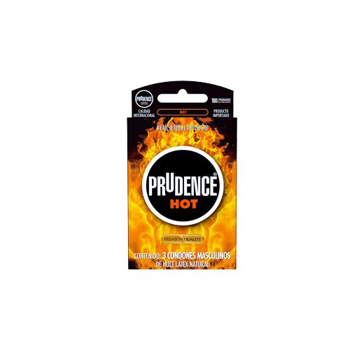 PRESERVATIVO PRUDENCE HOT 1 caja c3 pzs