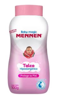 TALCO PARA BEBE 100 g, MENNEN ROSA