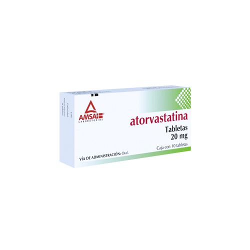 ATORVASTATINA 20mg, 10 tab, GI AMSA