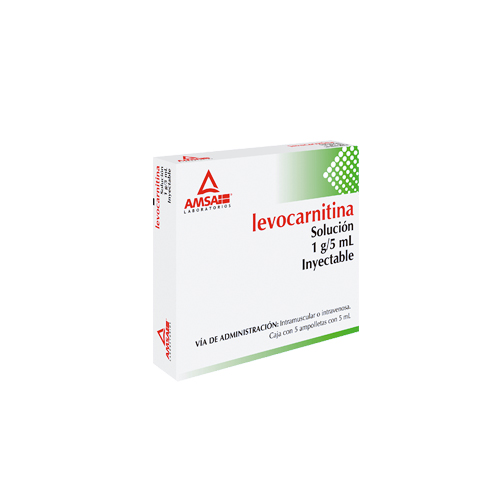 LEVOCARNITINA 1 g/5 ml, 5 amp, AMSA