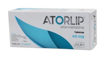 ATORVASTATINA 40 MG 10 TAB ATORLIP