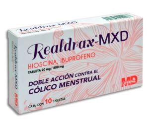 BUTILHIOSCINA/IBUPROFENO 20/400 mg, 10 tab, REALDRAX-MXD