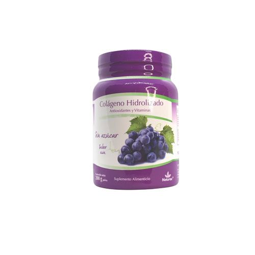 COLAGENO HIDROLIZADO SIN AZUCAR SABOR UVA polvo 200g NATUREX