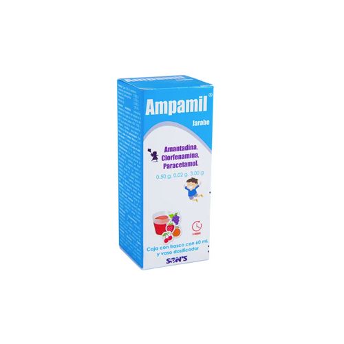 AMANTADINA CLORFENAMINA PARACETAMOL , AMPAMIL SOL 60 ml sol