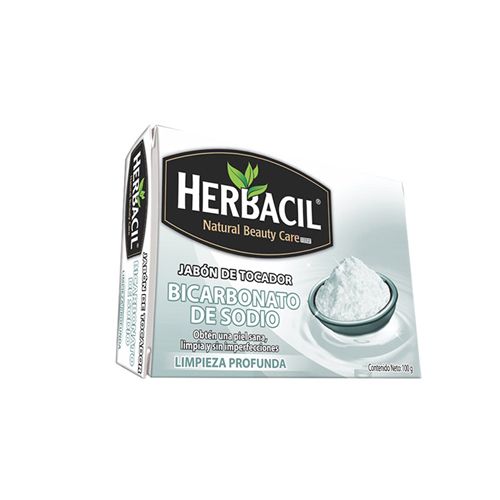 JABON BICARBONATO DE SODIO HERBACIL 100g 1pza