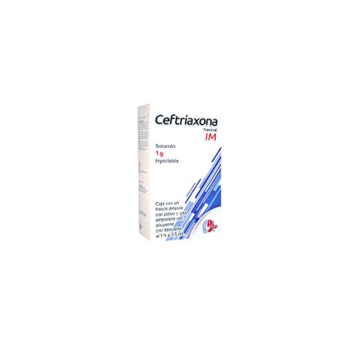 CEFTRIAXONA INYECTABLE 1gr G.I. COLLINS 3.5 ml