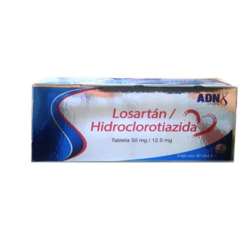 LOSARTAN/HIDROCLOROTIAZIDA 50/12.5 mg, 30 tab, ADN