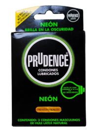 [7502214985195] PRESERVATIVOS PRUDENCE NEON CON 3 pzas
