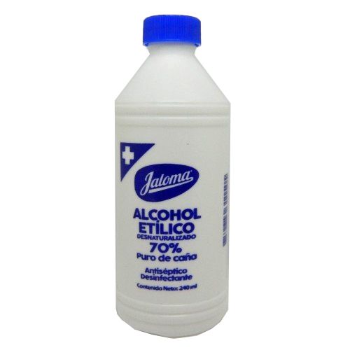 ALCOHOL ETILICO DESNATURALIZADO 70 % 240 mL JALOMA