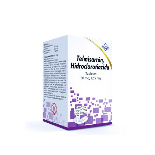 TELMISARTAN/HIDROCLOROTIAZIDA, 80/12.5 mg, 14 tab, ULTRA