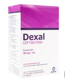[7502009747335] CEFTIBUTENO 36 mg SUS. DEXAL 30 mL