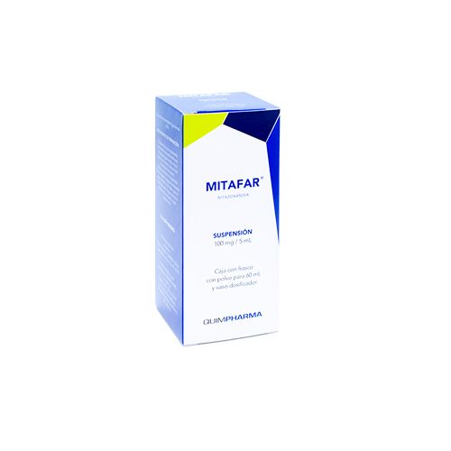 NITAZOXANIDA 100 mg/ 5 mL MITAFAR sus 30 mL