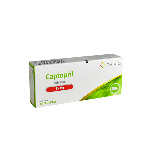 CAPTOPRIL 25 mg, 30 tab, AVIVIA