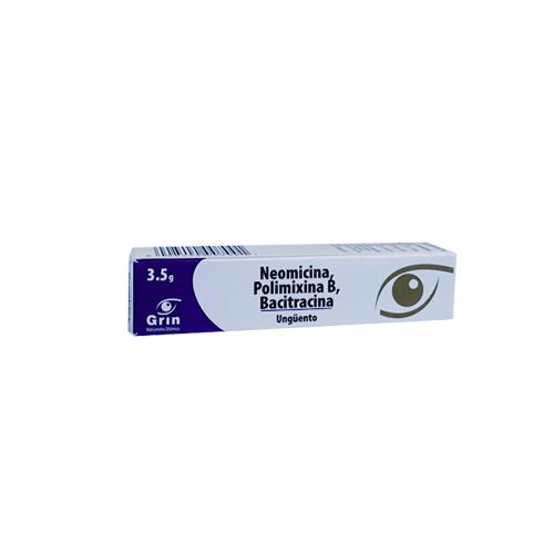 NEOMICINA/POLIMIXINA/BACITRACINA, 3.5 g ung, GRIN