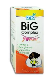 [7501590285325] OMEGA3 BETA GLUCANO QUERCETINA VIT 240 mL BIG Complex susp