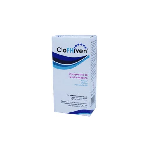 [7502213042806] DIPROPIONATO DE BECLOMETASONA 250 mg CLOFHIVEN