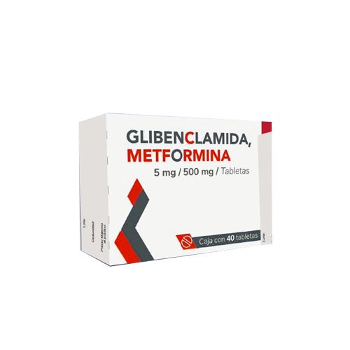 GLIBENCLAMIDA/METFORMINA 5 mg/500 mg C/40 tab LOEFFLER