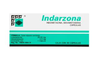 [7501547509016] INDOMETACINA/DEXAMETASONA 25/0.5 mg, 30 cap, INDARZONA