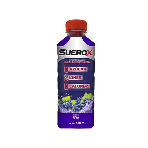SUERO ORAL, 630 ml, SUEROX UVA