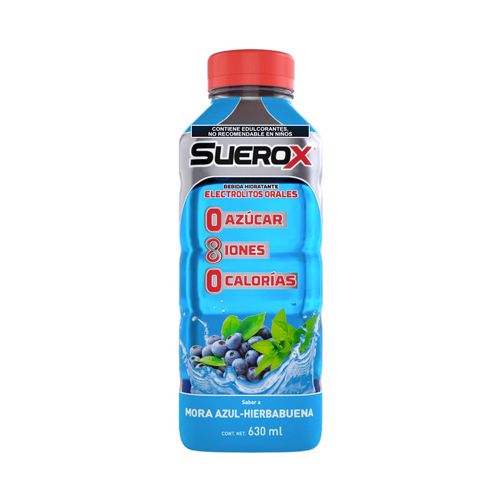 SUERO ORAL, 630 ml, SUEROX MORA AZUL-HIERBABUENA