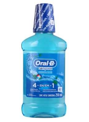 [7891051037878] ENJUAGUE BUCAL 250 ml, ORAL B COMPLETE MENTA