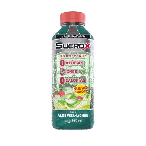 SUERO ORAL, 630 ml, SUEROX ALOE VERA-LYCHEE